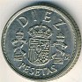 10 Pesetas Spain 1983 KM# 827. Uploaded by Granotius